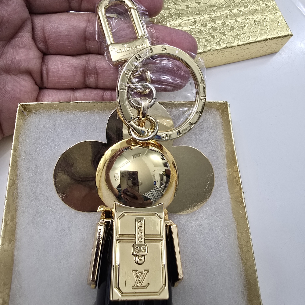 Louis Vuitton Gold and Black Keychain - Picture 2 of 9